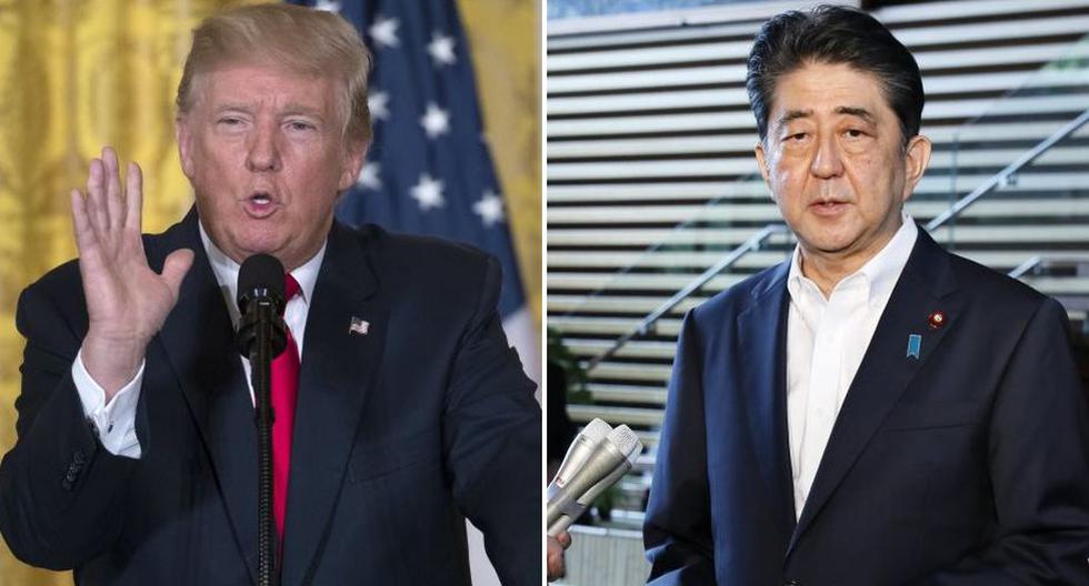 Donald Trump y Shinzo Abe condenaron la nueva prueba de misil realizada el lunes 28 de agosto por Corea del Norte (EFE)