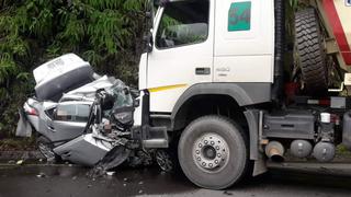 Puno: violento choque vehicular deja cinco muertos en carretera de San Gabán