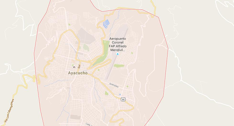 Accidente de carretera en Ayacucho dejó 4 muertos y más de 20 heridos. (Foto: Google Maps)