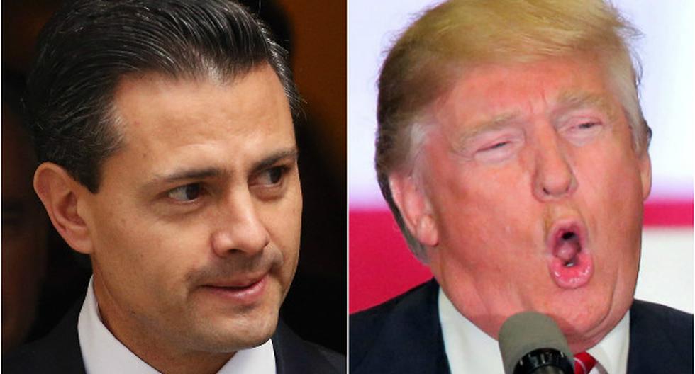 Peña Nieto condenó comentarios de Trump porque \"lastiman\" relación bilateral. (Foto: Getty Images y EFE)