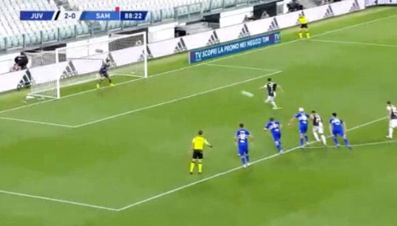 El palo le dijo que no: Cristiano Ronaldo falló un penal sobre el final del partido Juventus vs. Sampdoria
