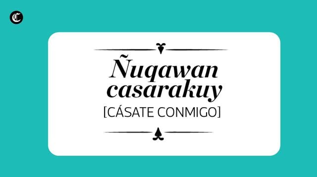 Cásate conmigo. (Foto: El Comercio)