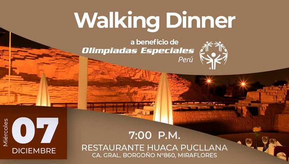 Un evento cargado de solidaridad y buena gastronomía, así será el Walking Dinner organizado por Olimpiadas Especiales Perú.