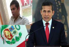 Ollanta Humala ofrece recompensa por captura de Martín Belaunde