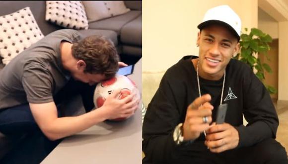 Neymar perdió con Mark Zuckerberg en reto de dominadas [VIDEO]