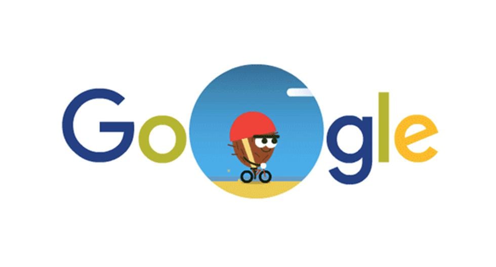 Como parte del séptimo de las Olimpiadas de Río 2016, Google dedicó un doodle sobre el deporte del ciclismo BMX. (Foto: Captura)