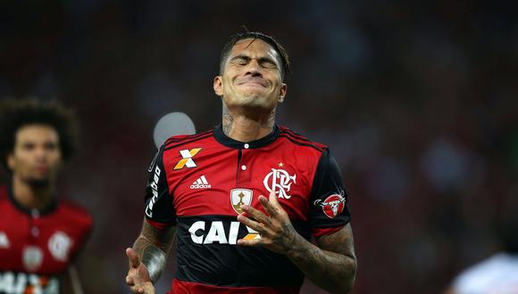 Paolo Guerrero fue la gran baja de Flamengo en la final de la Copa Sudamericana. (Foto: EFE)