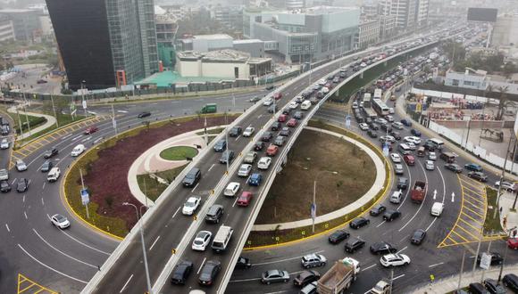 Gran congestión vehicular en el Óvalo Monitor luego de inaugurado el bypass |  Foto: Anthony Niño de Guzmán/@photo.gec