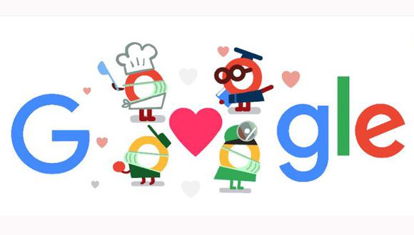 Google recuerda con este doodle el sacrificio de estas personas y sus empleos durante la pandemia del coronavirus. (Foto: Google)