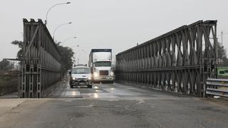 Lo provisional termina siendo permanente: han pasado más de cuatro años y aún se sigue con un puente temporal sobre el río Huaycoloro