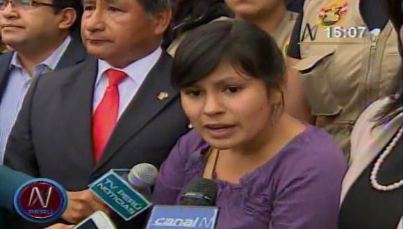 Fiorela Nolasco pide protección también para sus familiares