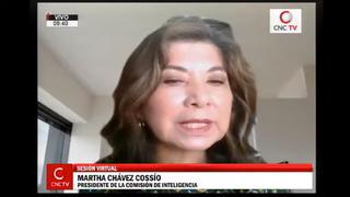 Martha Chávez asume la presidencia de la Comisión de Inteligencia del Congreso