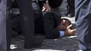 Un desempleado desató un tiroteo frente a la sede de gobierno italiano