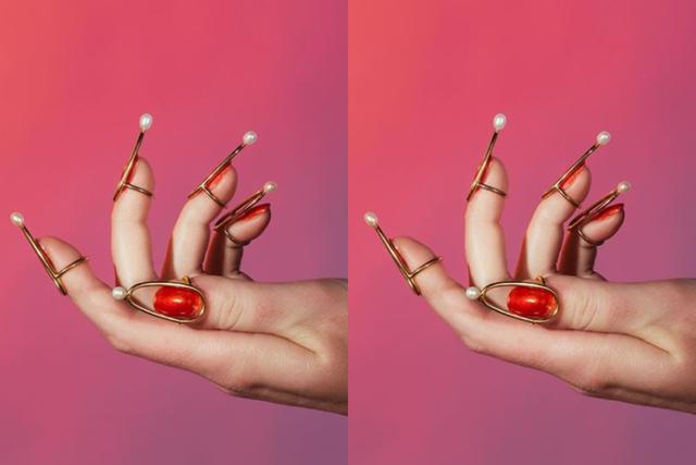 Excéntrica o no, esta nueva forma de resaltar las uñas (Foto: Instagram/ @lauraestradajewelry)