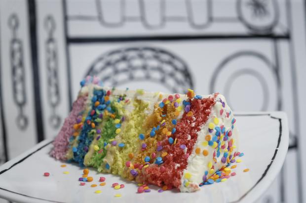 Rainbow cake by H-elarte