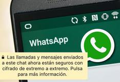 WhatsApp: Cifrado aparece en las conversaciones. Mira qué significa