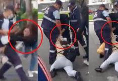 Surco: Fiscalizadores municipales agredieron a dos mujeres para arrebatarles su mercadería | VIDEO
