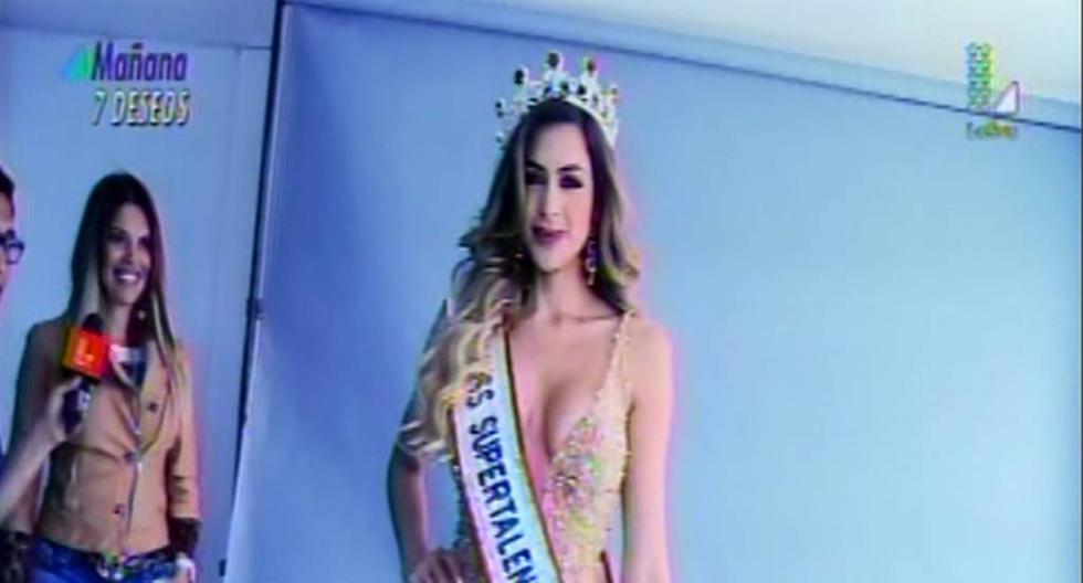 Milett Figueroa ya demostró su talento en el Miss Supertalent. (Foto: Captura)