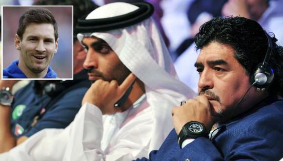 Maradona fue contratado para descubrir al Messi árabe