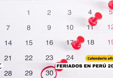 Feriados 2024 en Perú: Cuál es el próximo feriado nacional y días no laborables del año