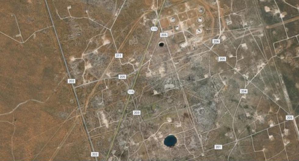 En una zona densamente poblada de Texas dos sumideros están en continua expansión y podrían acabar fusionándose peligrosamente. (Foto: Google Maps)