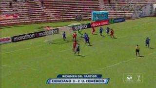 Cienciano venció 3-2 a Unión Comercio por el Torneo Apertura
