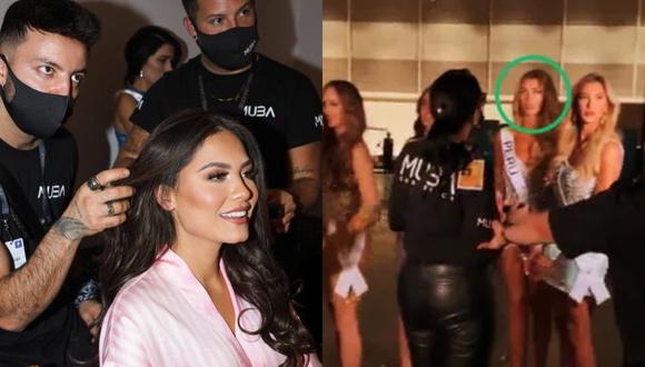 En redes sociales se formó gran controversia al evidenciarse que los maquilladores del Miss Universo no retocaron el make up de Alessia Rovegno.