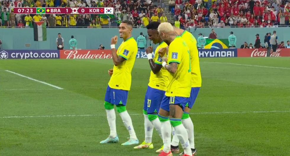 Vinícius Jr anotó el primer gol para Brasil vs. Corea del Sur en los octavos de final del Mundial Qatar 2022. Mira el gol aquí.