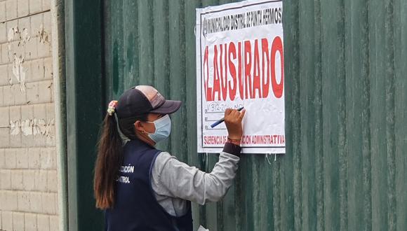 El municipio de Punta Hermosa clausuró temporalmente restobars que incumplieron las medidas sanitarias ante la Covid-19.  (Foto: Municipalidad de Punta Hermosa)
