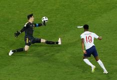 Inglaterra vs. Bélgica: la increíble ocasión de gol que fallóRashford anteCourtois