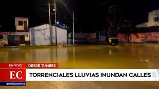 Tumbes: lluvias torrenciales inundan las calles de Bellavista | VIDEO