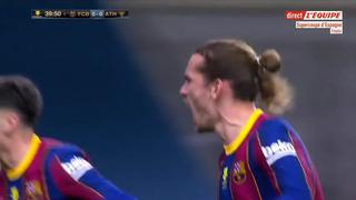 Barcelona vs. Athletic Club: Griezmann convirtió el 1-0 tras aprovechar rebote dentro del área | VIDEO