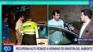 Independencia: recuperan auto robado a hermano de la ministra del Ambiente tras asalto en SMP  