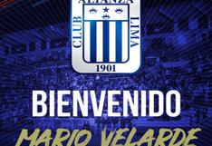 Mario Velarde se convierte en nuevo jugador de Alianza Lima 