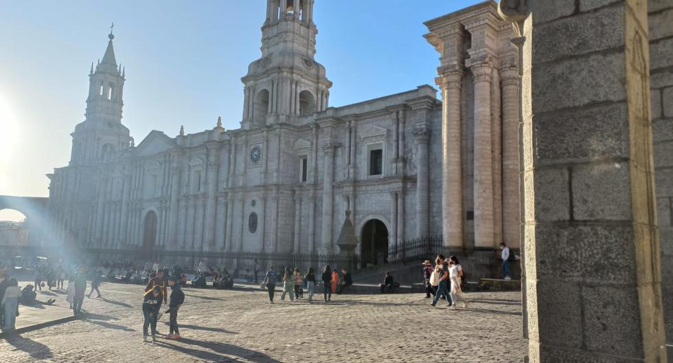 La Catedral de Arequipa en el corazón de la ciudad. (Foto: Corresponsales escolares)