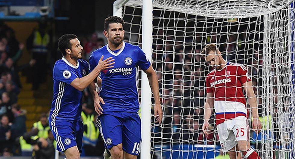 Chelsea vence sin despeinarse al Middlesbrough y acaricia la Premier League. (Foto: EFE)