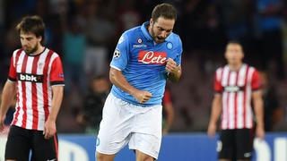 Napoli y Athletic de Bilbao igualaron 1-1 en Champions League