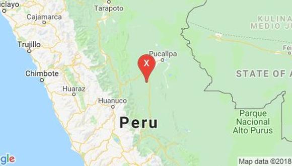 El epicentro del mencionado sismo se ubicó a 32 kilómetros al noroeste de Puerto Inca, Huánuco.
