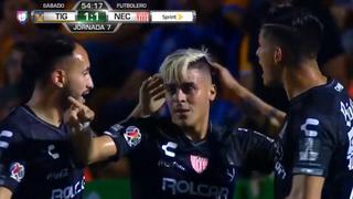 Tigres vs. Necaxa: gol de Brian Fernández para el 1-1 de los 'Rayos' por la Liga MX | VIDEO