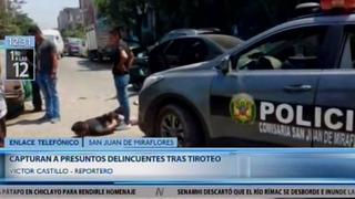 San Juan de Miraflores: capturan a presuntos ‘raqueteros’ tras persecución