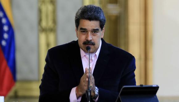 Nicolás Maduro hablando durante un anuncio televisado, en el Palacio Presidencial de Miraflores en Caracas. (Foto: HONN ZERPA / Presidencia venezolana / AFP / Archivo).