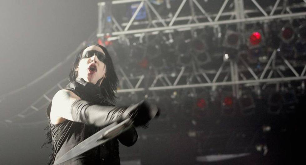 El cantante estadounidense Marilyn Manson sufrió un terrible accidente en pleno concierto en Nueva York. (Foto: Getty Images)