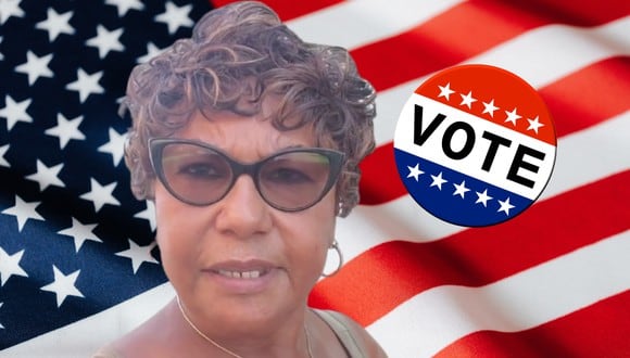 Un video viral de los consejos de una madre de familia para "sobrevivir" a la fila para votar en las Elecciones USA se convirtió en lo más visto en redes sociales. | Crédito: @queenbv59 / TikTok / Composición.