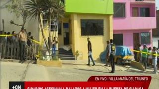 Villa María del Triunfo: sicarios matan de cuatro balazos a mujer en la puerta de su casa