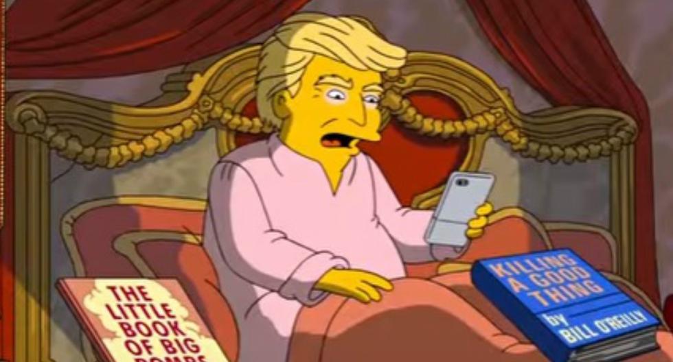 Desde que Donald Trump asumió la presidencia de Estados Unidos no deja de ser criticado. Los Simpsons son uno de ellos. (Foto: Video)