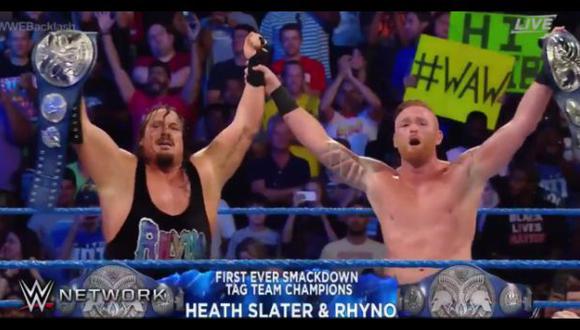 WWE Backlash 2016: Heath Slater y Rhyno son la pareja campeona
