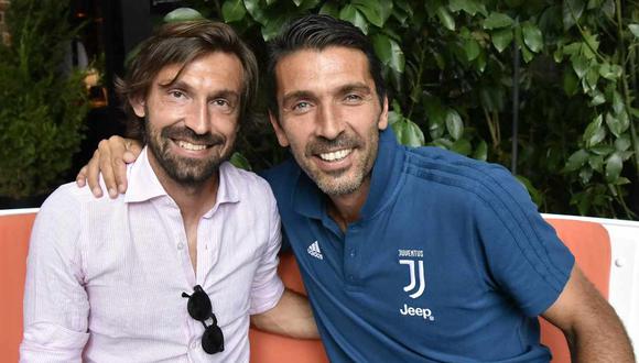 La bienvenida de Gianluigi Buffon a Andrea Pirlo, su nuevo entrenador en Juventus. (Foto: @gianluigibuffon)