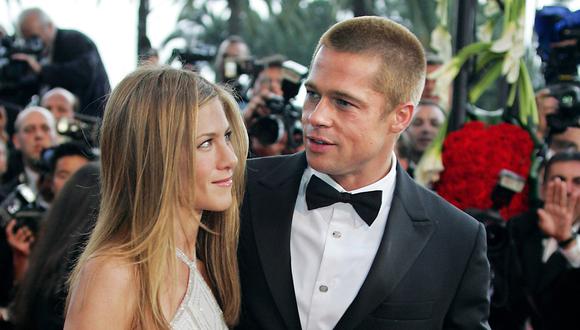 Brad Pitt y Jennifer Aniston en el 57 Cannes Film Festival (2004). (Foto: AFP)