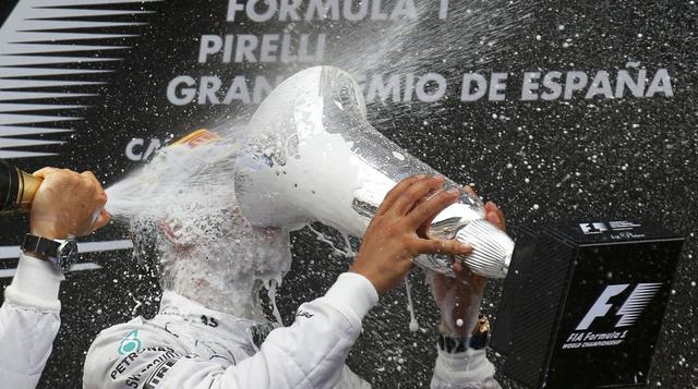 Lewis Hamilton se dio un gran sorbo de gloria en GP de España - 1