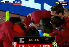 Perú vs Brasil: crean triunfo de la Selección Peruana por 5-4 en Eliminatorias Rusia 2018